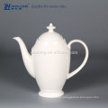 whole sale pure white new design logo customize ceramic tea set plain white ceramic tea set